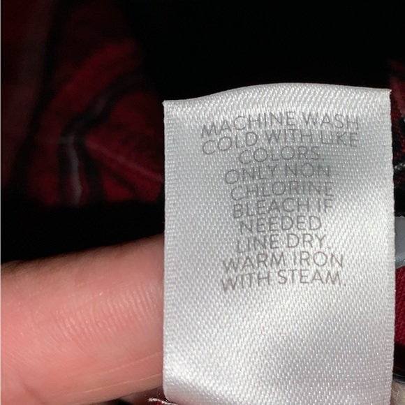 J. Jill Red, Black, and White Plaid Shirt Dress - Picture 7 of 10